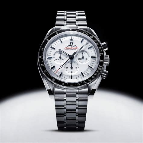 chrono24 omega speedmaster white dial|Omega Speedmaster moonwatch dial.